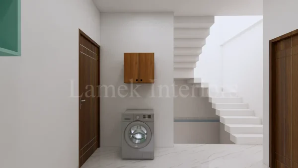 Bathroom Vanity interior design by Lamek Interiors, Chennai