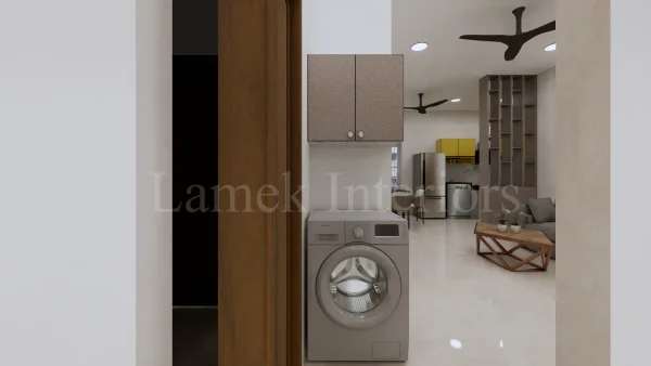 Bathroom Vanity interior design by Lamek Interiors, Chennai