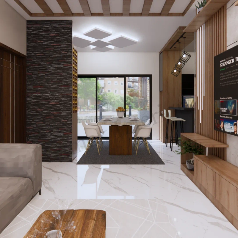 Dining Area interior design - dining area 03 by Lamek Interiors