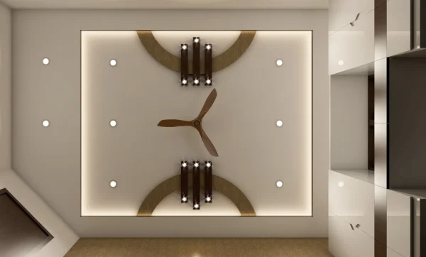 False Ceiling interior design by Lamek Interiors, Chennai
