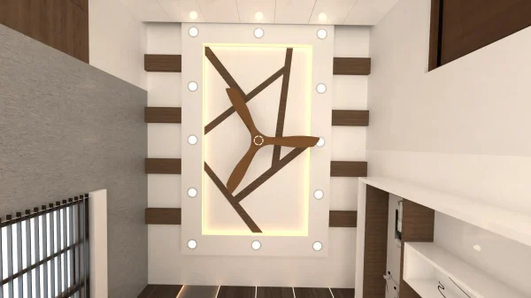 False Ceiling interior design by Lamek Interiors, Chennai