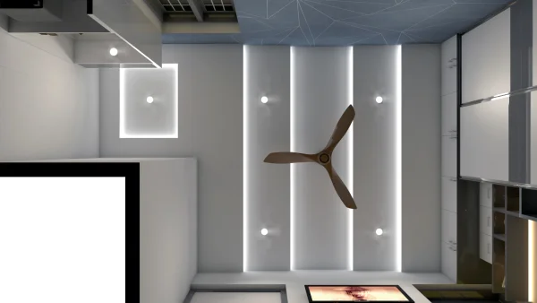 False Ceiling interior design by Lamek Interiors, Chennai