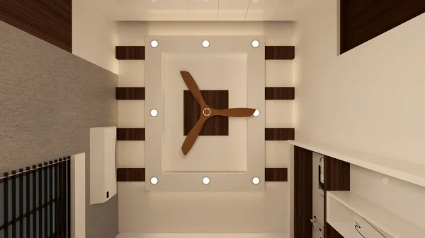 False Ceiling interior design by Lamek Interiors, Chennai