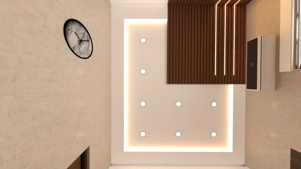 False Ceiling interior design by Lamek Interiors, Chennai