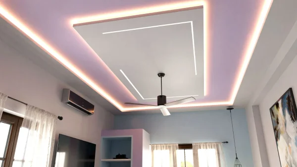 False Ceiling interior design by Lamek Interiors, Chennai