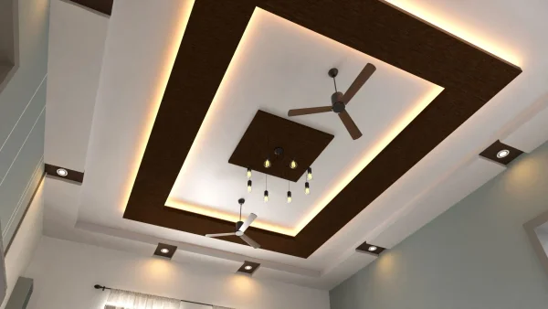 False Ceiling interior design by Lamek Interiors, Chennai