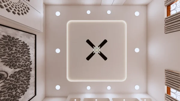 False Ceiling interior design by Lamek Interiors, Chennai