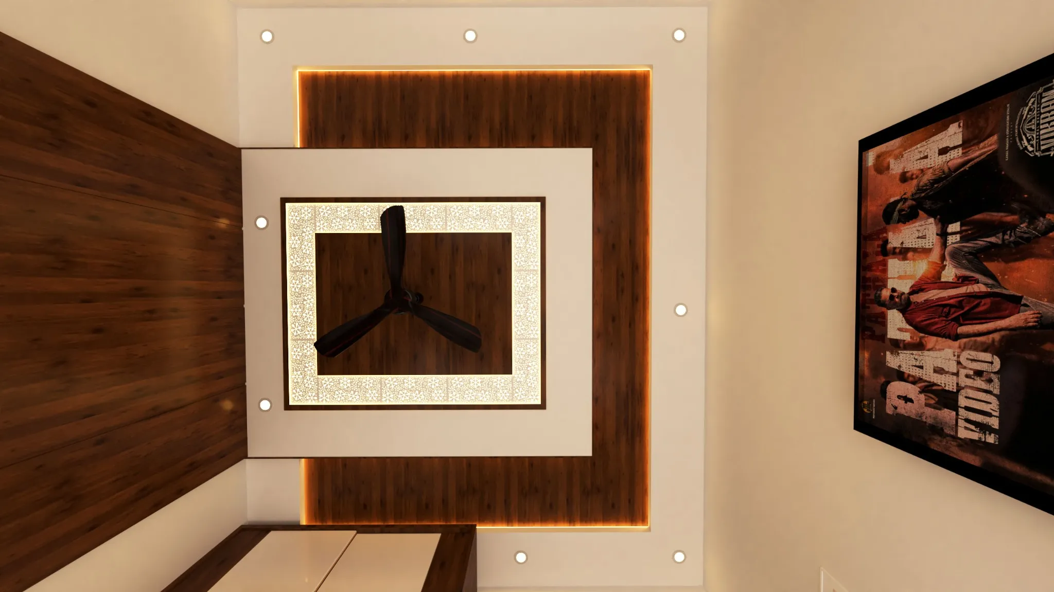 False ceiling and lighting by Lamek Interiors