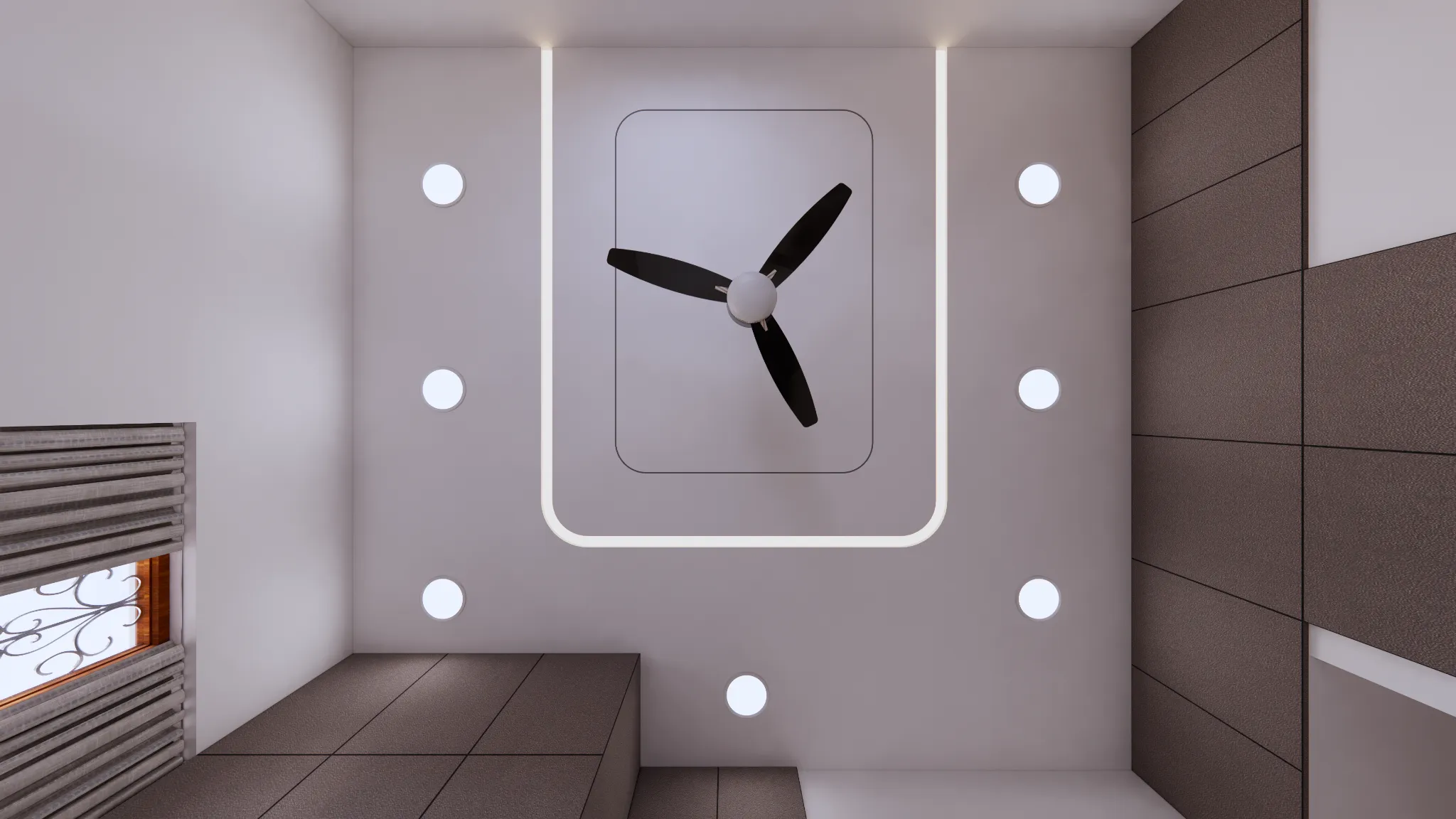 False ceiling and lighting by Lamek Interiors