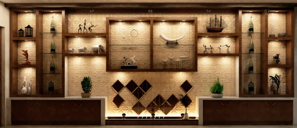 Partition interior design by Lamek Interiors, Chennai
