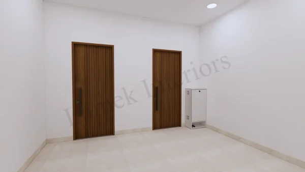 Foyer interior design by Lamek Interiors, Chennai
