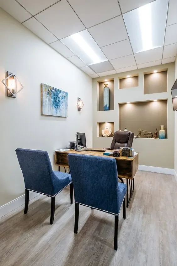 Office interior design by Lamek Interiors, Chennai