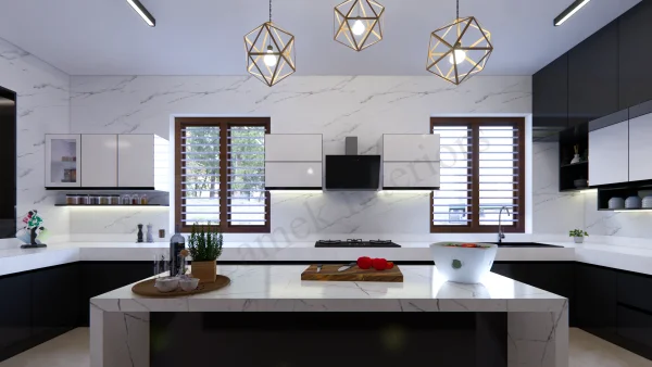 Modular Kitchen interior design by Lamek Interiors, Chennai