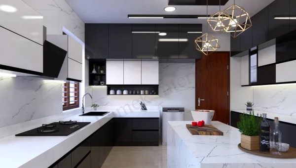 Modular Kitchen interior design by Lamek Interiors, Chennai