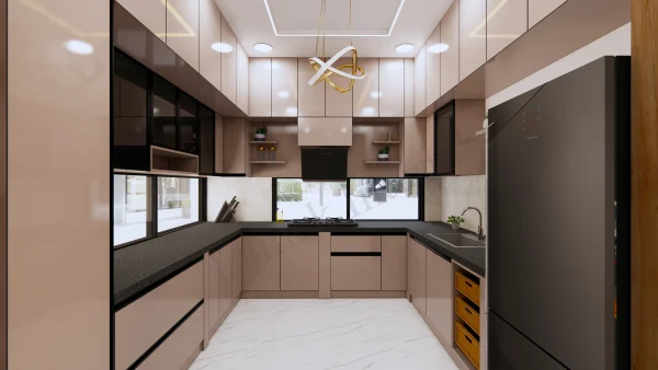 Modular Kitchen interior design by Lamek Interiors, Chennai