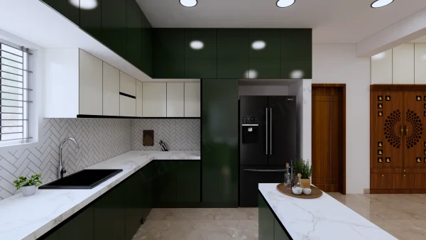 Modular Kitchen interior design by Lamek Interiors, Chennai