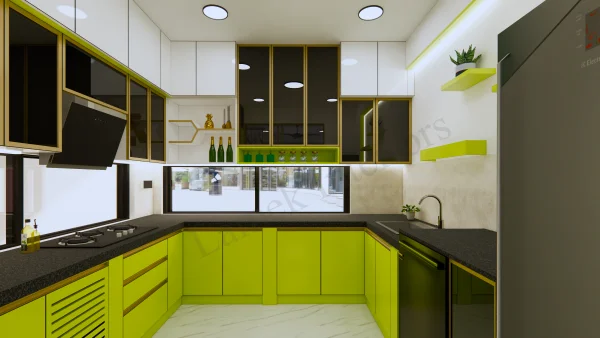 Modular Kitchen interior design by Lamek Interiors, Chennai