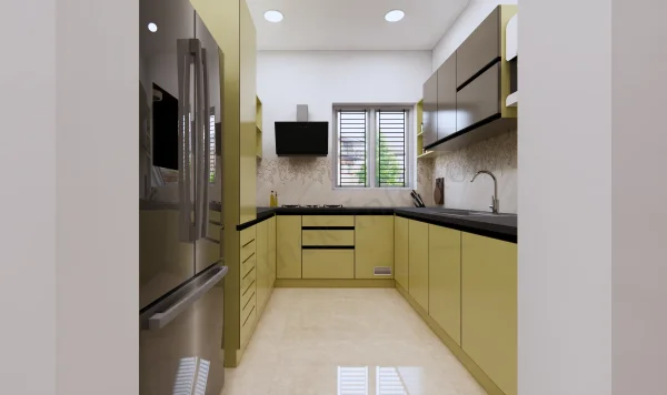 Modular Kitchen interior design by Lamek Interiors, Chennai