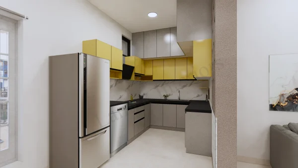 Modular Kitchen interior design by Lamek Interiors, Chennai