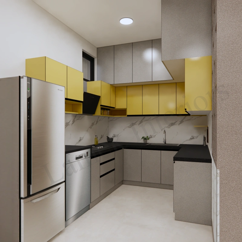 Modular Kitchen interior design - modular kitchen 13 by Lamek Interiors