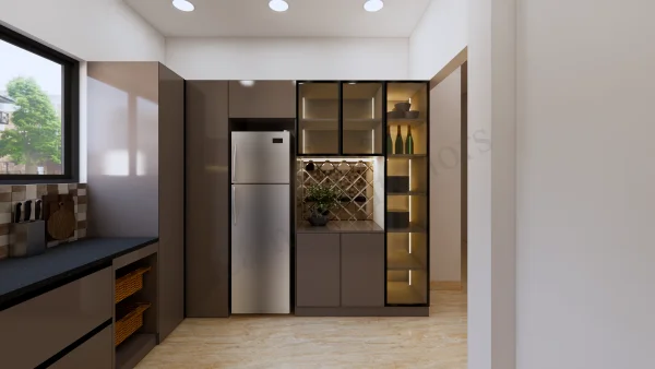 Modular Kitchen interior design by Lamek Interiors, Chennai