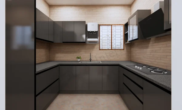 Modular Kitchen interior design by Lamek Interiors, Chennai