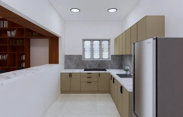 Kitchen interior design by Lamek Interiors, Chennai