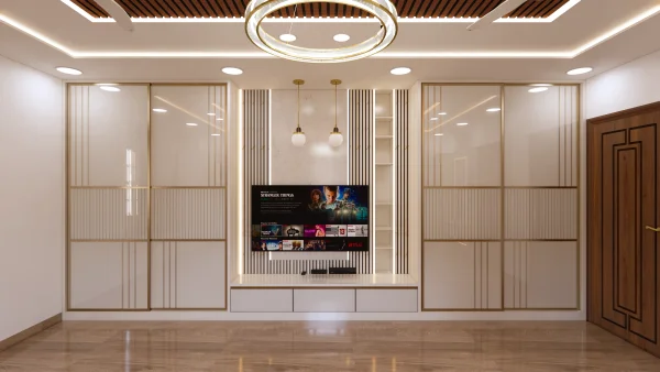 Pooja Unit interior design by Lamek Interiors, Chennai