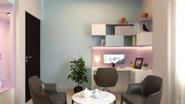 Study Unit interior design by Lamek Interiors, Chennai