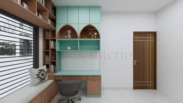 Study Unit interior design by Lamek Interiors, Chennai