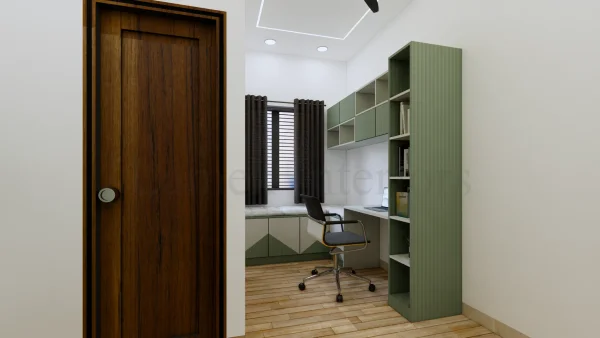 Study Unit interior design by Lamek Interiors, Chennai