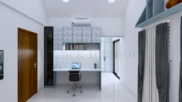 Study Unit interior design by Lamek Interiors, Chennai