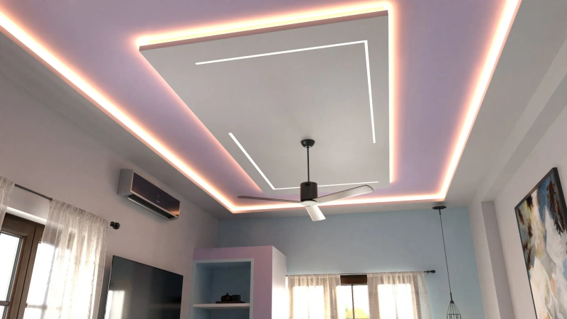 False Ceiling interior design - tmchmr9a04vpdyx7ft4d by Lamek Interiors