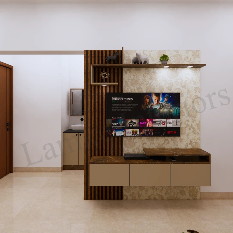 TV Unit interior design - tv unit 08 by Lamek Interiors