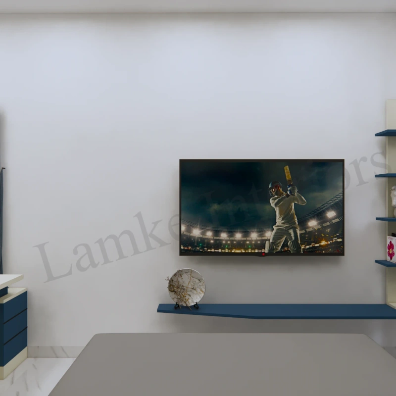 TV Unit interior design - tv unit 10 by Lamek Interiors