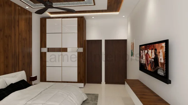 Wardrobe interior design by Lamek Interiors, Chennai