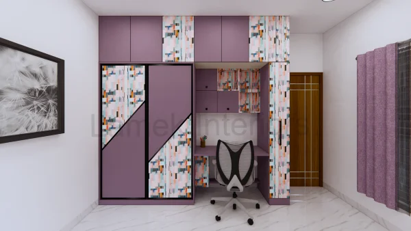 Wardrobe interior design by Lamek Interiors, Chennai