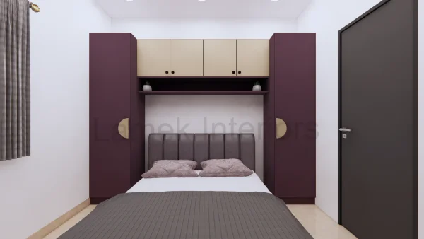 Wardrobe interior design by Lamek Interiors, Chennai