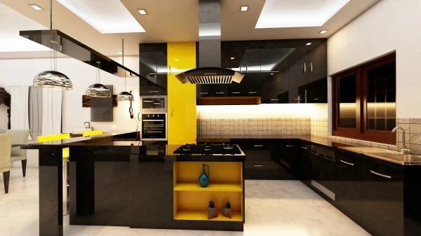 Kitchen interior design by Lamek Interiors, Chennai